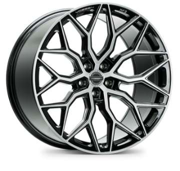 Picture of Vossen HF-2 20x9 - 5x120 - ET35 - Flat Face - 72-56 - Brushed Gloss Black Wheel