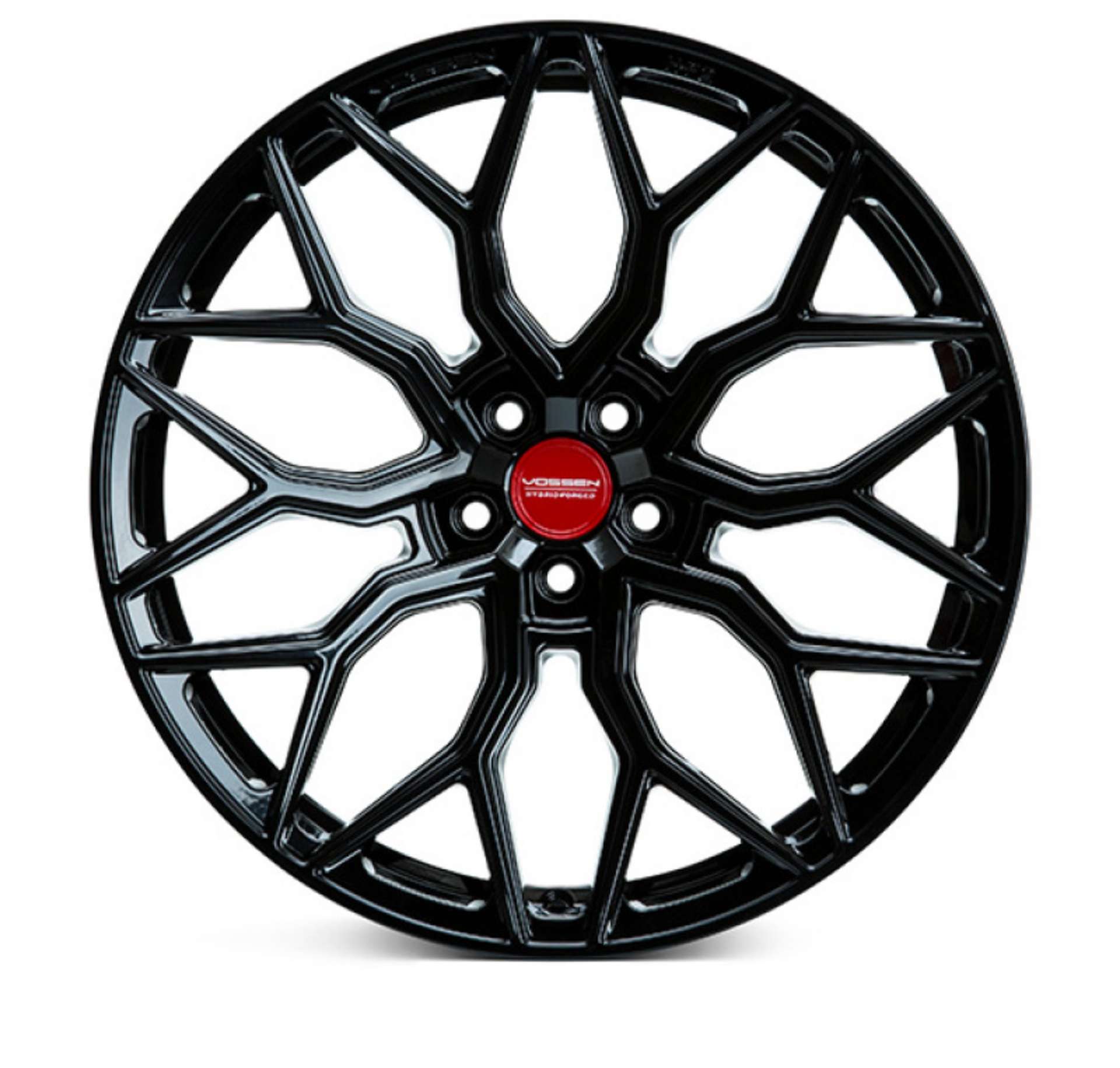 Picture of Vossen HF-2 20x9 - 5x120 - ET35 - Flat Face - 66-9 - Gloss Black Wheel