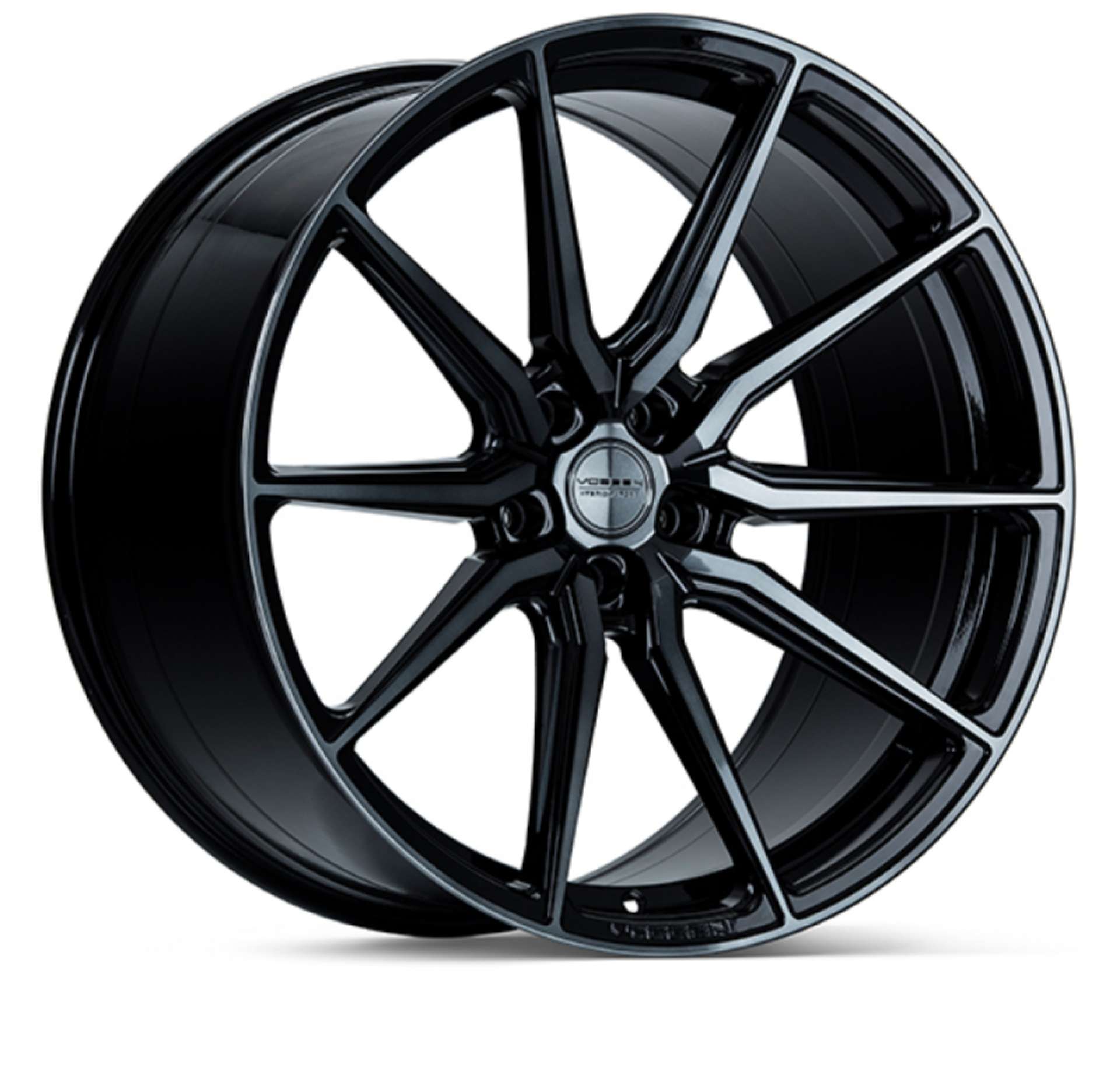 Picture of Vossen HF-3 20x9 - 5x120 - ET35 - Flat Face - 72-56 - Double Tinted - Gloss Black Wheel