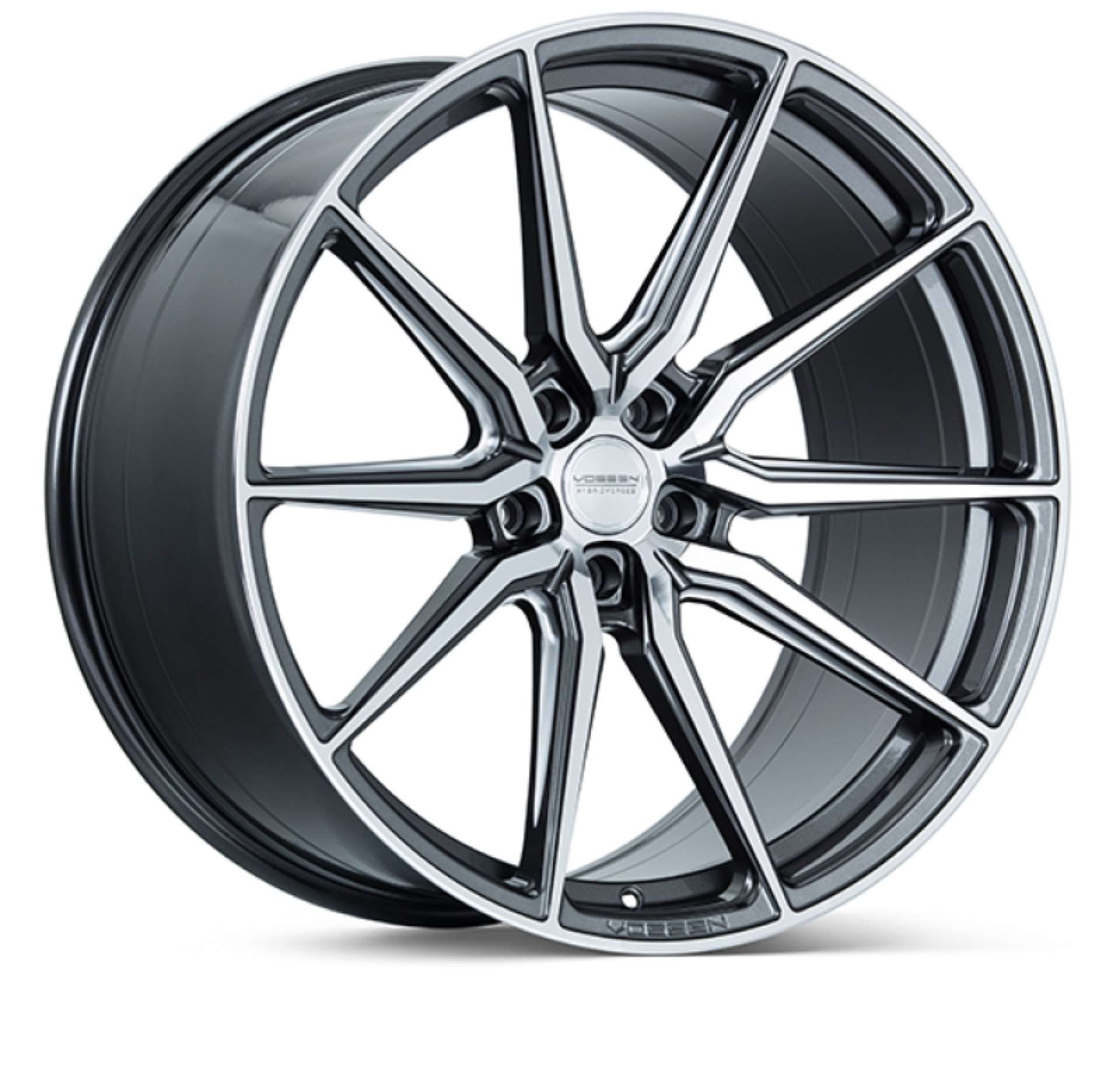 Picture of Vossen HF-3 20x10-5 - 5x120 - ET42 - Deep Face - 72-56 - Gloss Graphite Polished Wheel