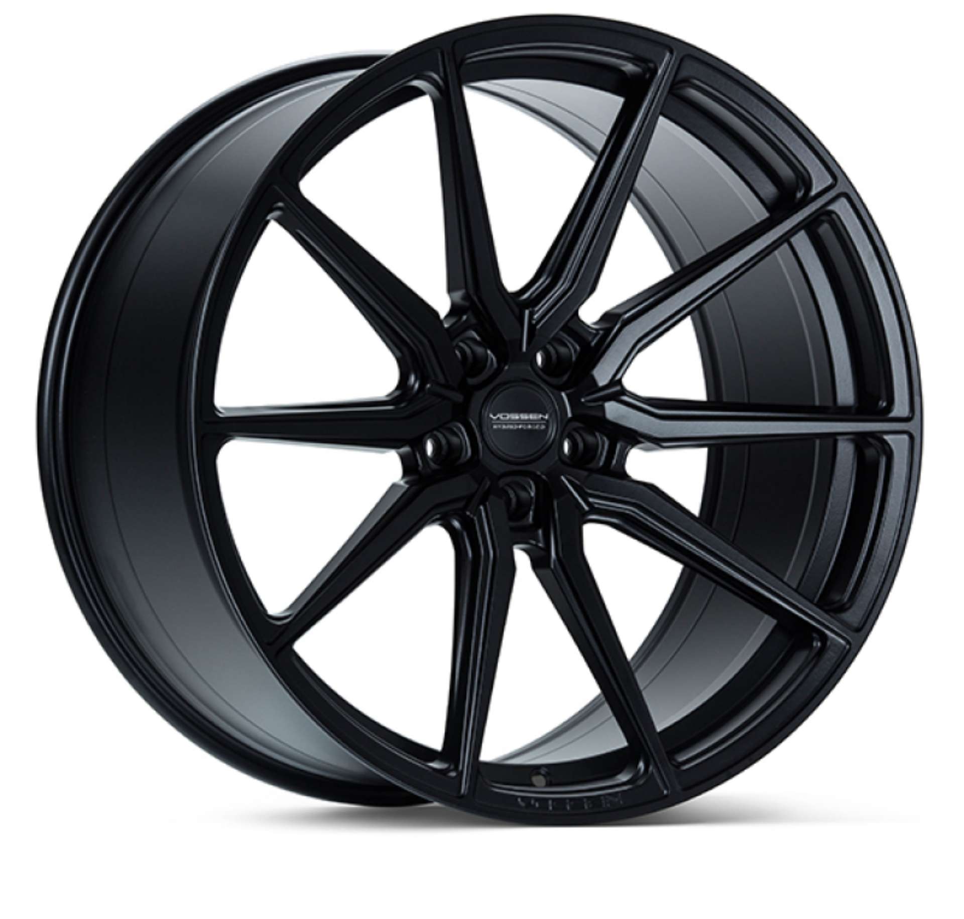 Picture of Vossen HF-3 24x10 - 5x120 - ET32 - Deep Face - 72-56 - Satin Black Wheel