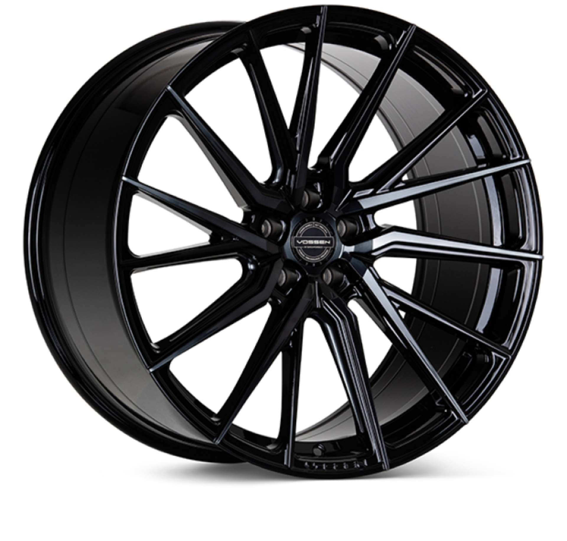 Picture of Vossen HF-4T 20x9 - 5x120 - ET35 - Flat Face - 72-56 - Tinted Gloss Black - Left Wheel