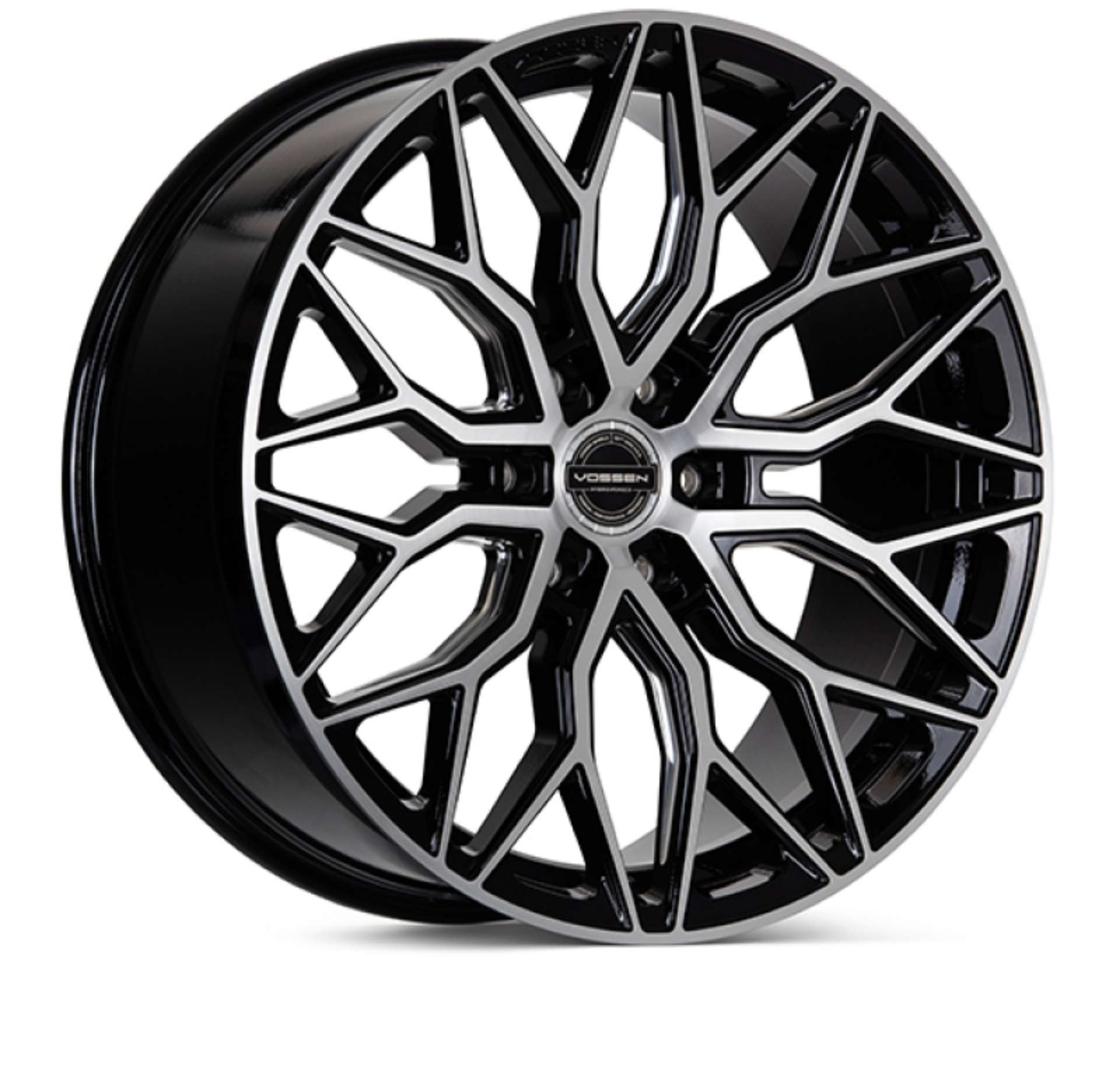 Picture of Vossen HF6-3 20x9-5 - 6x135 - ET15 - Deep Face - 87-1 - Brushed Gloss Black Wheel