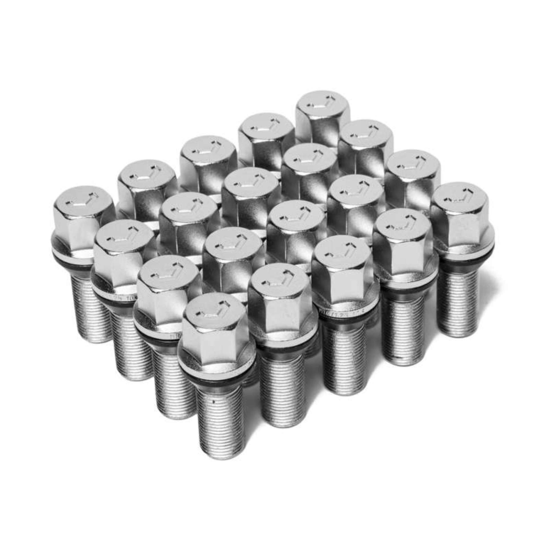 Picture of Vossen Lug Bolt - 14x1-5 - 45mm - 17mm Hex - Cone Seat - Silver Set of 20