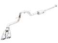 Picture of AWE 0FG 21+ Ford F150 Dual Side Exit Cat-Back Exhaust- 4-5in Chrome Silver Tips