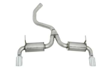 Picture of Gibson 14-21 Jeep Cherokee 3-2L 2-5in-2-25in Black Elite Cat-Back Dual Split Exhaust - Stainless