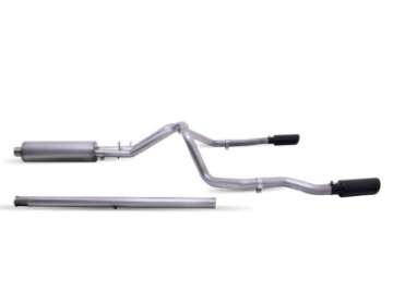 Picture of Gibson 19-22 GMC Sierra 1500 4-3-5-3L 3in-2-5in Cat-Back Dual Extreme Exhaust Stainless -Black Elite