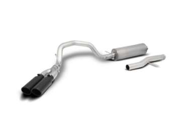 Picture of Gibson 21-22 Chevy Suburban 5-3L 3in Cat-Back Dual Sport Exhaust System Stainless - Black Elite