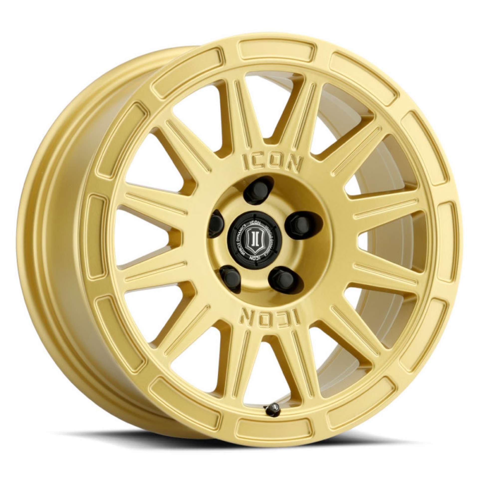 Picture of ICON Ricochet 17x8 5x4-5 38mm Offset 6in BS - Gloss Gold Wheel