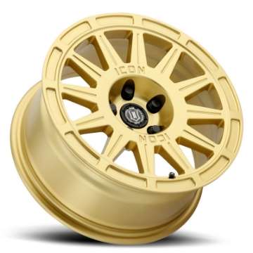 Picture of ICON Ricochet 17x8 5x4-5 38mm Offset 6in BS - Gloss Gold Wheel