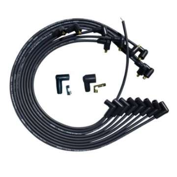 Picture of Moroso SBC Under Header 90 Deg Plug 90 Deg Non-HEI Unsleeved Ultra Spark Plug Wire Set - Black