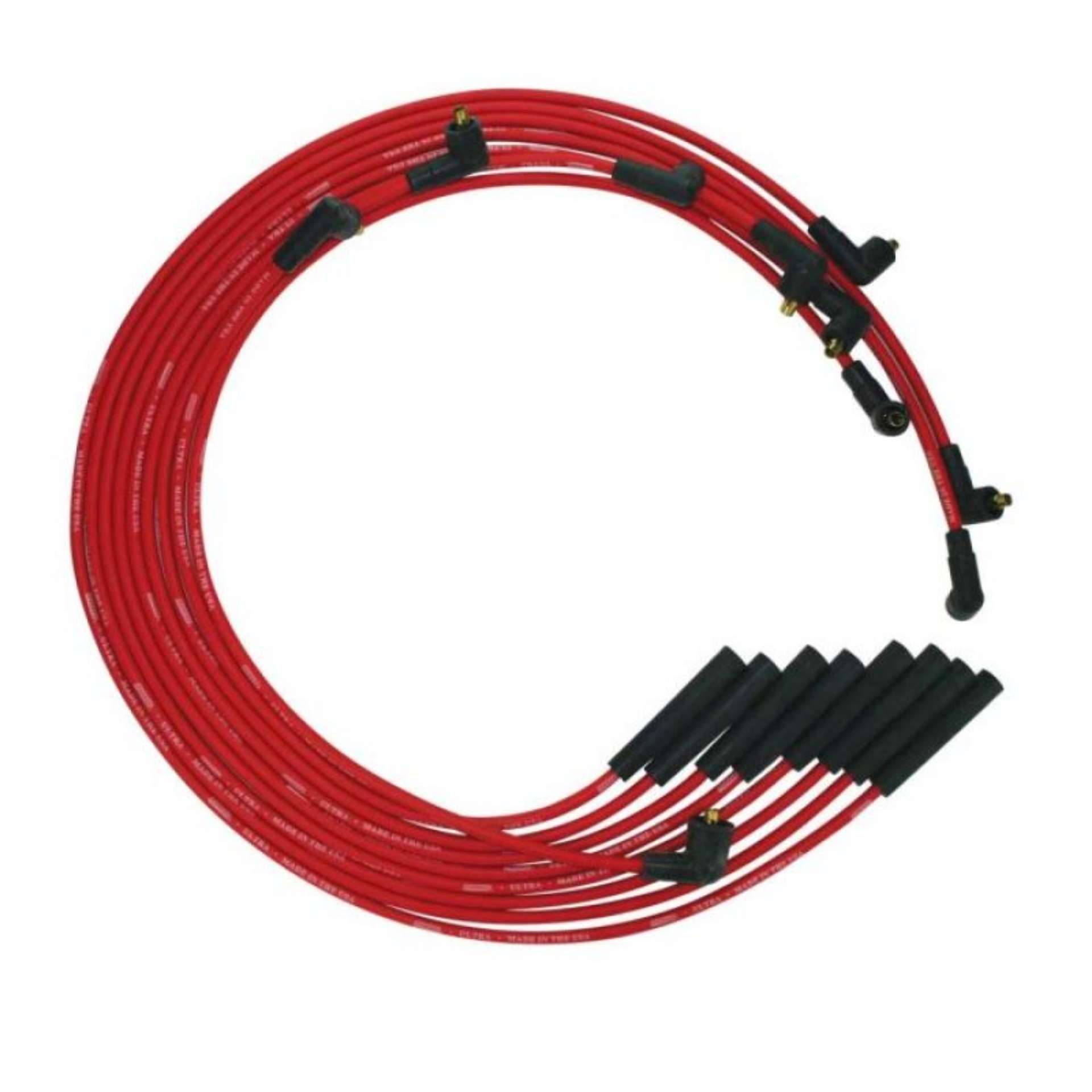 Picture of Moroso BB Chrysler Mopar 361-383-400-440 Str Plug Non-HEI Ultra Spark Plug Wire Set - Red