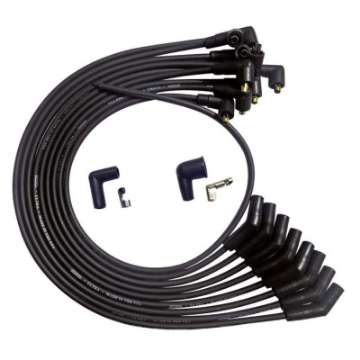 Picture of Moroso SB Ford 351W Unsleeved 135 Deg Plug End Non-HEI Ultra Spark Plug Wire Set - Black