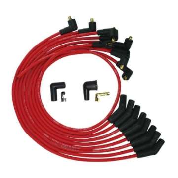 Picture of Moroso Ford 260-289-302 135 Deg Spark Plug Boot Non-HEI Ultra Spark Plug Wire Set - Red