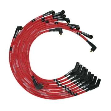 Picture of Moroso Ford 351C-390-429-460 Sleeved Non-HEI 135 Boots Ultra Spark Plug Wire Set - Red