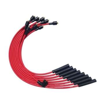 Picture of Moroso SB Chrysler Mopar 273-318-340-360 Str Plug HEI Ultra Spark Plug Wire Set - Red