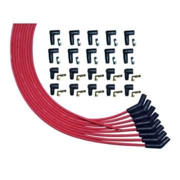 Picture of Moroso V8 135 Deg Plug Universal HEI And Non-HEI Ultra Spark Plug Wire Set - Red