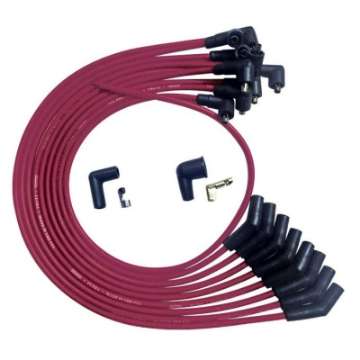 Picture of Moroso SB Ford 351W 135 Deg Plug Boots Non-HEI Ultra Spark Plug Wire Set - Red