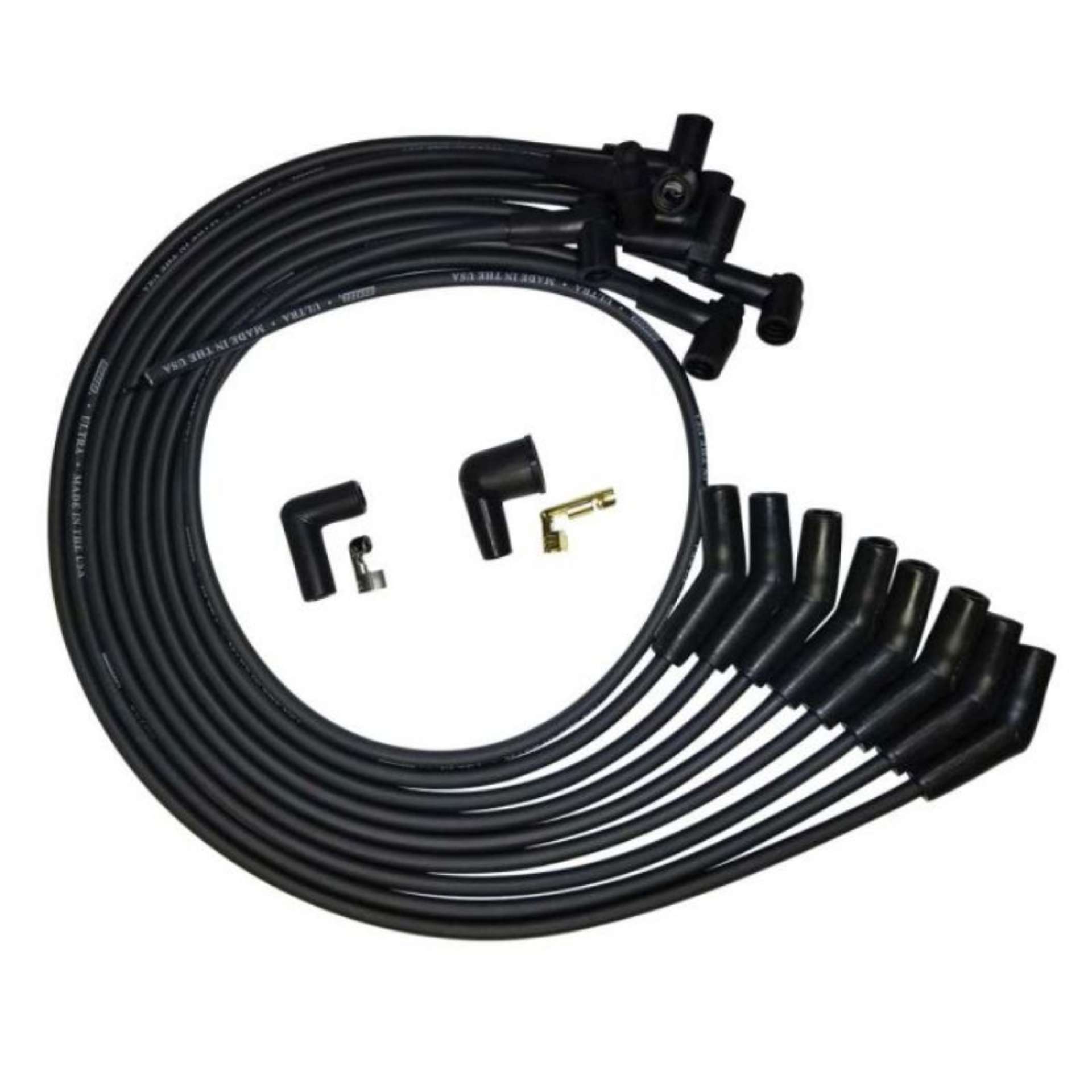 Picture of Moroso SB Ford 351W 135 Plug HEI Unsleeved Ultra Spark Plug Wire Set - Black