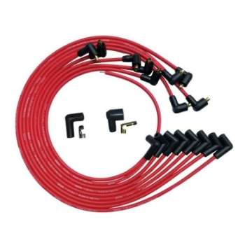 Picture of Moroso SBC Under Header 90 Plug Non-HEI Ultra Spark Plug Wire Set - Red