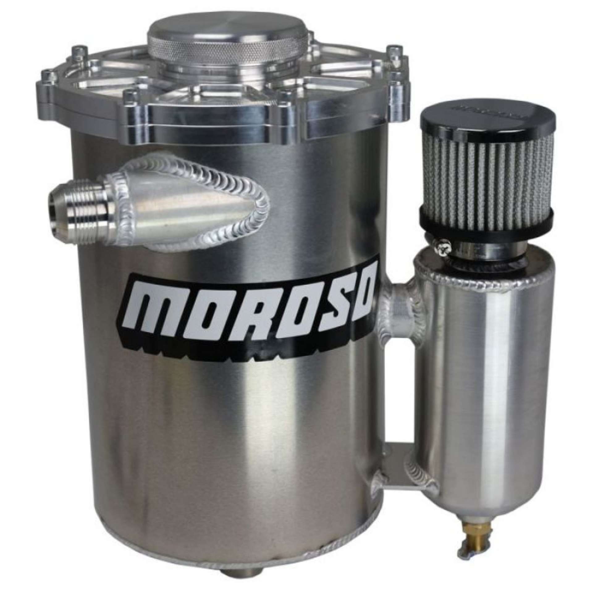 Picture of Moroso 13in Tall 7in Dia 5qt Dry Sump Tank w-Breather Tank