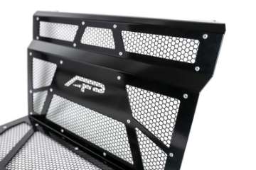 Picture of Agency Power 14-18 Polaris RZR XP 1000 - XP Turbo Vented Engine Cover - Gloss Black-Matte Black Mesh