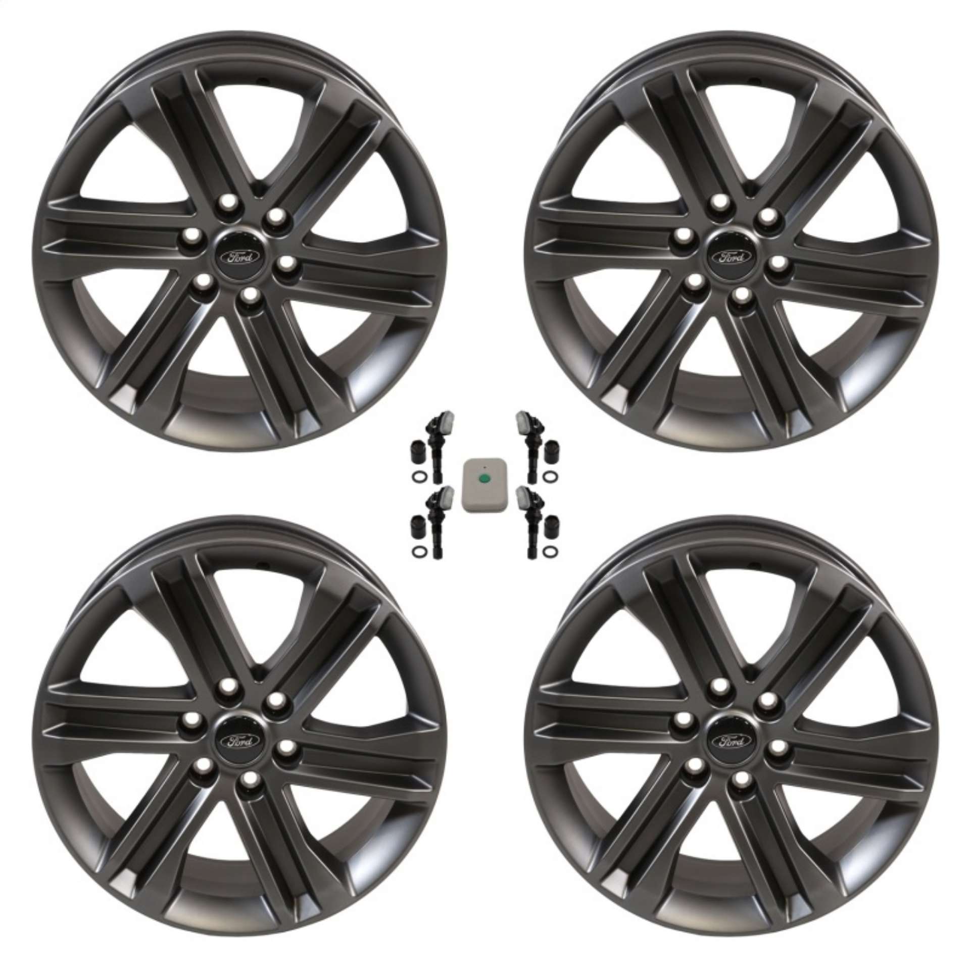 Picture of Ford Racing 15-22 F-150 20x8-5 Dark Alloy Wheel Kit