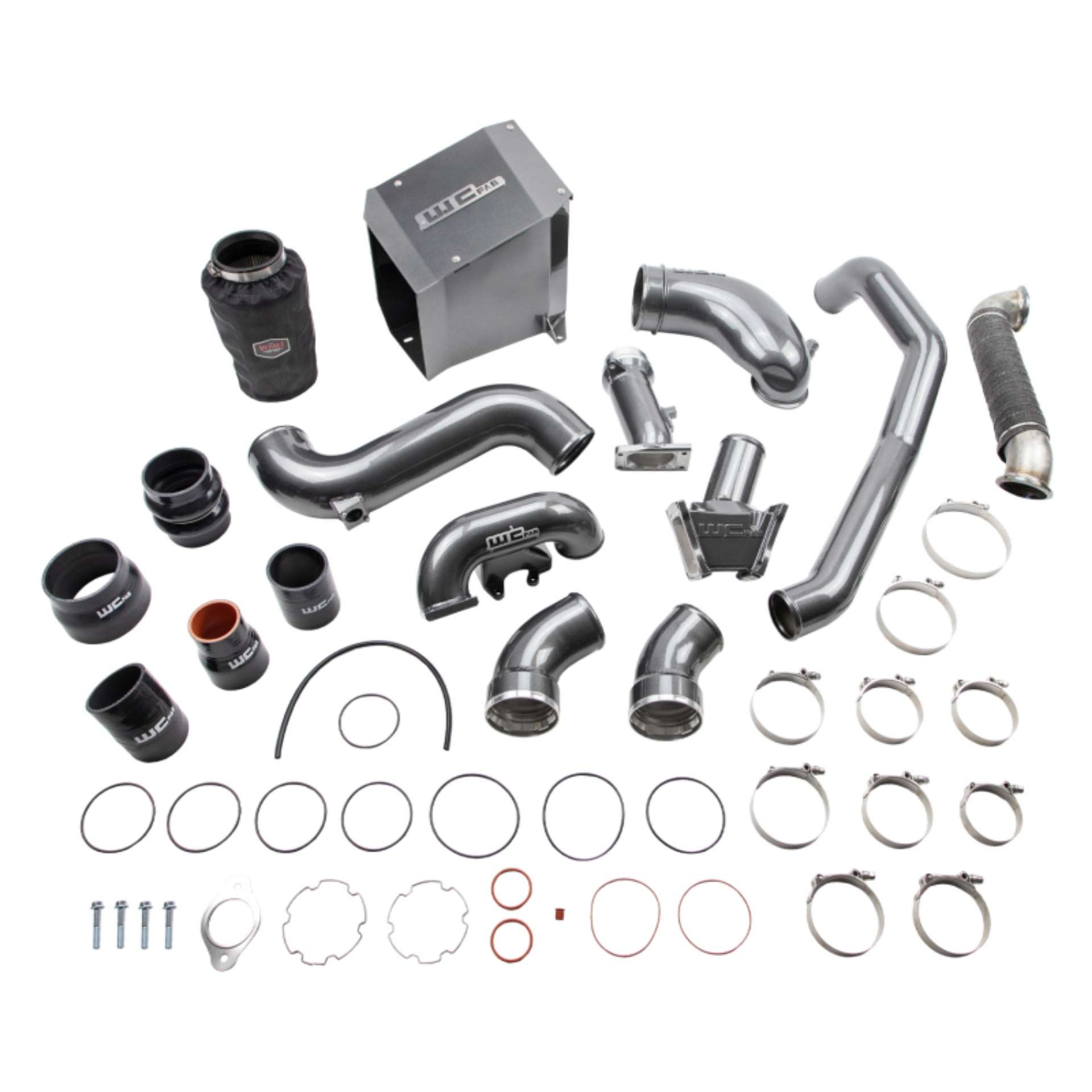 Picture of Wehrli 06-07 Chevrolet 6-6L Duramax LBZ Stage 3 High Flow Bundle Kit - WCFab Grey