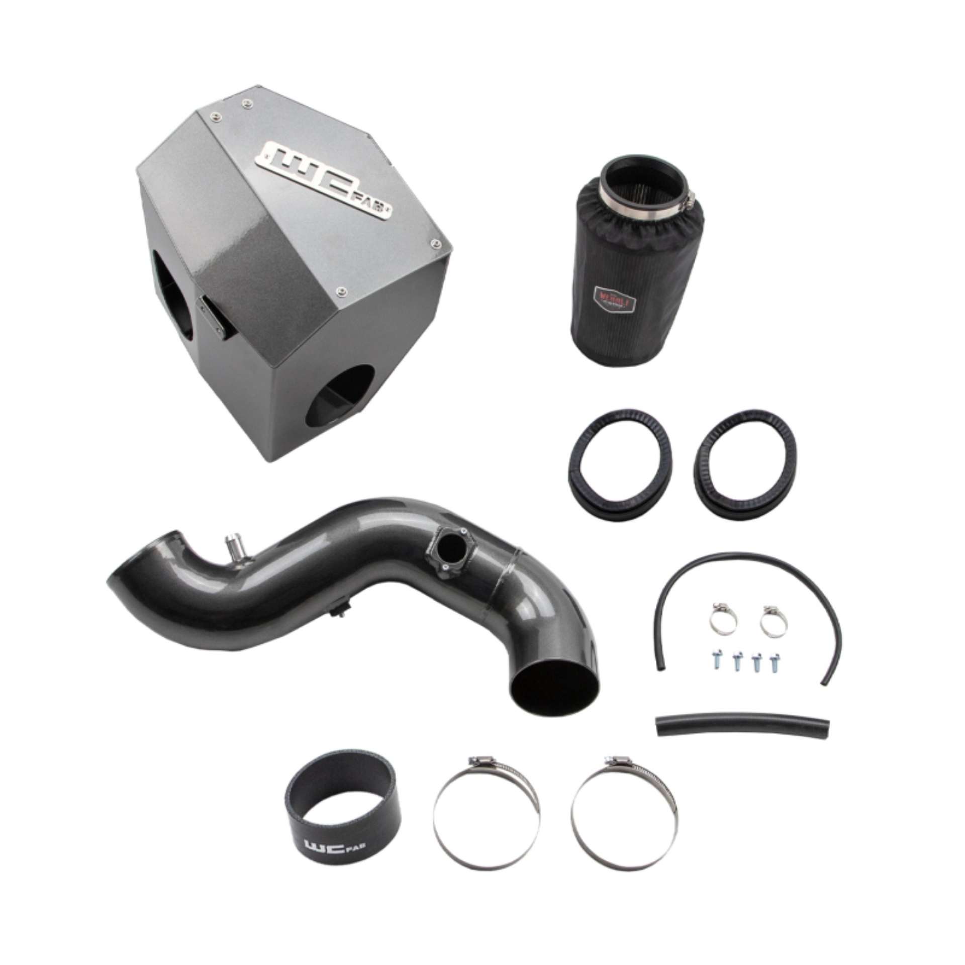 Picture of Wehrli 13-18 Chevrolet 6-7L Cummins 4in Intake Kit - Gloss Black