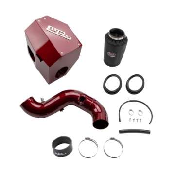 Picture of Wehrli 13-18 Chevrolet 6-7L Cummins 4in Intake Kit - WCFab Red