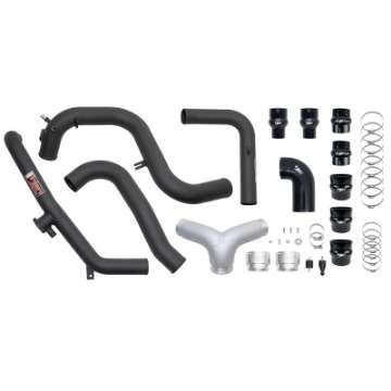 Picture of Injen 21-23 Ford Bronco 2-7L V6 TT EcoBoost SES Intercooler Pipes - Wrinkle Black