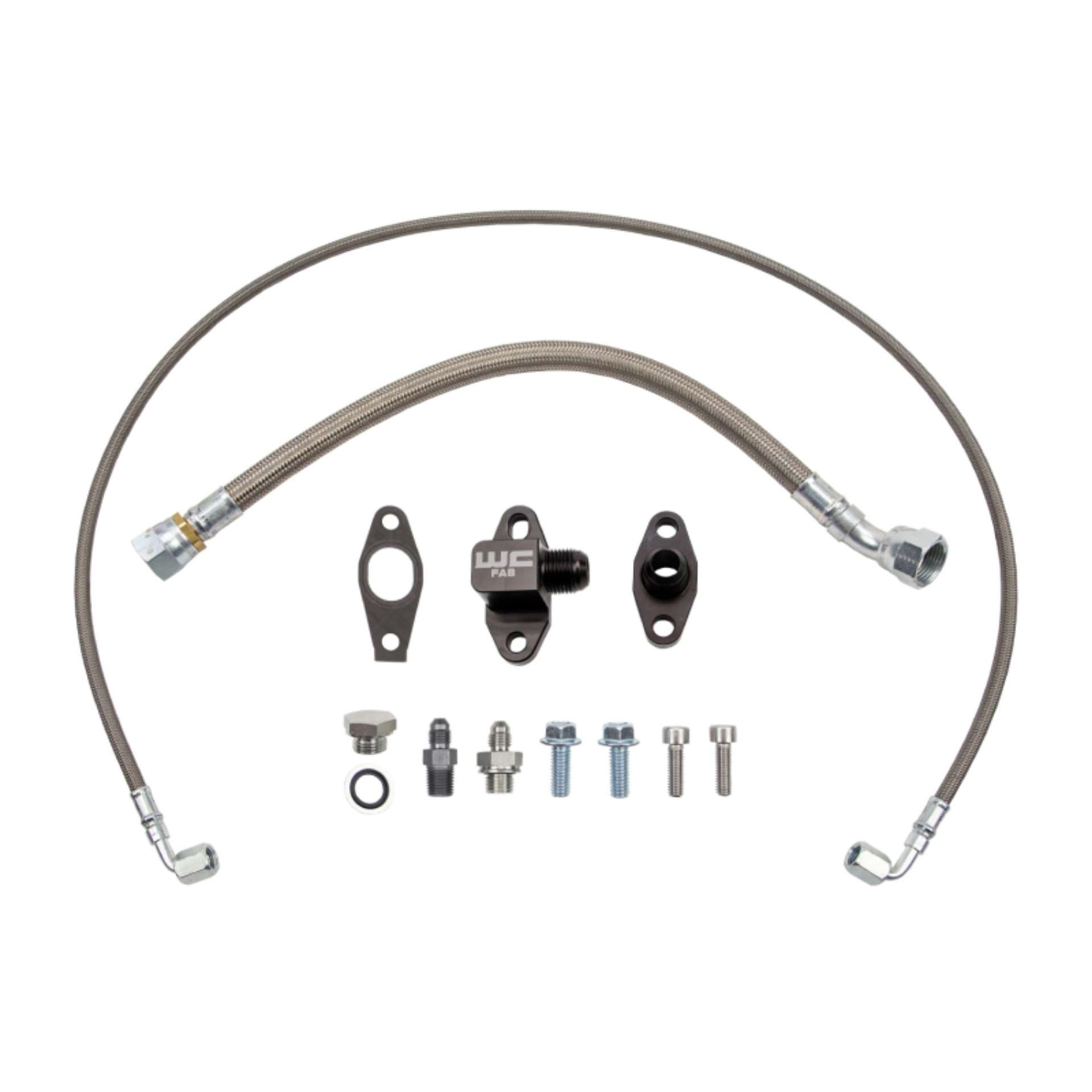 Picture of Wehrli Chevrolet 6-6L Duramax L5P S400 Single Turbo Oil Line Kit