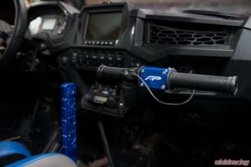 Picture of Agency Power Passenger Grab Bar with Lug Wrench Blue Polaris RZR