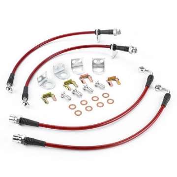 Picture of Power Stop 93-01 Jeep Cherokee Front & Rear Stainless Steel Brake Hose Kit