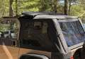 Picture of Rampage 18-21 Jeep Wrangler JL Unlimited Frameless TrailView Fastback Soft Top Kit - Black Diamond