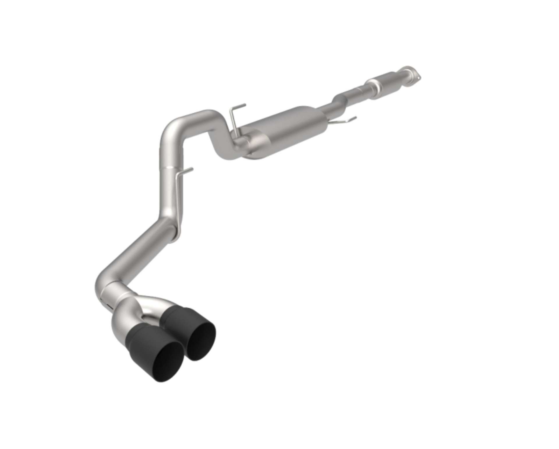 Picture of Kooks 2021+ Ford F150 5-0L 3in SS Cat-Back Exhaust w-Black Tips Connects to OEM