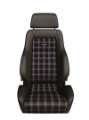 Picture of Recaro Classic LS Seat - Black Leather-Classic Checkered Fabric