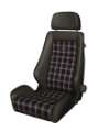 Picture of Recaro Classic LX Seat - Black Leather-Classic Checkered Fabric