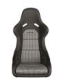 Picture of Recaro Classic Pole Position ABE Seat - Black Leather-Pepita Fabric