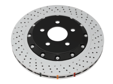 Picture of DBA 2021+ Toyota GR Yaris 5000 Series Drilled Front Brake Rotor