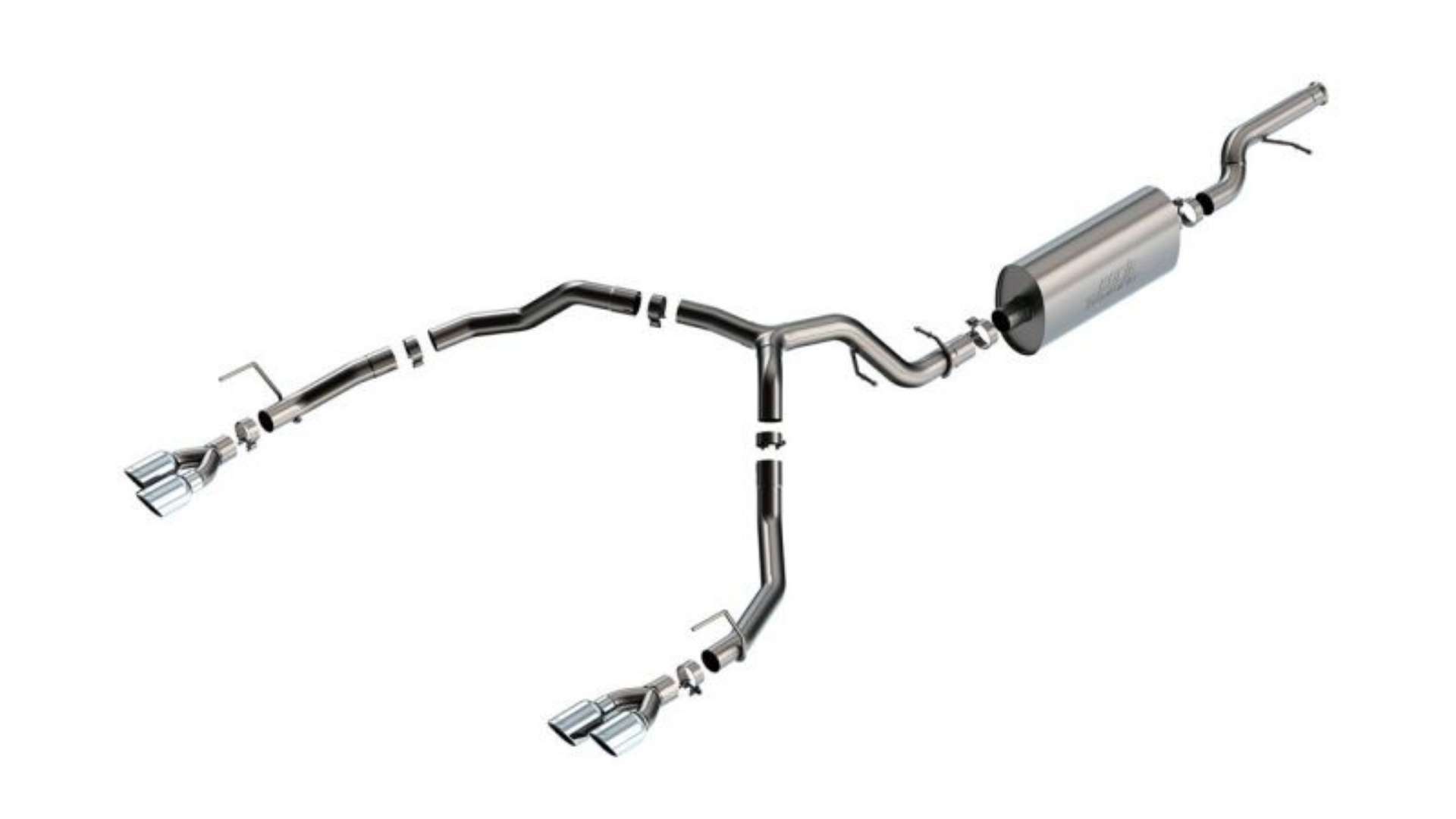 Picture of Borla 21-22 Chevrolet Tahoe 5-3L V8 2-4WD 4DR 3-00in-2-75in Touring Cat-Back Exhaust w- Chrome Tips