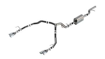 Picture of Borla 21-22 Chevrolet Tahoe 5-3L V8 2-4WD 4DR 3in-2-75in S-Type Cat-Back Exhaust w- Chrome Tips