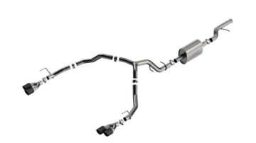 Picture of Borla 21-22 Chevy Tahoe 5-3L V8 2-4WD 4DR 3in-2-75in S-Type Cat-Back Exhaust w- Carbon Fiber Tips