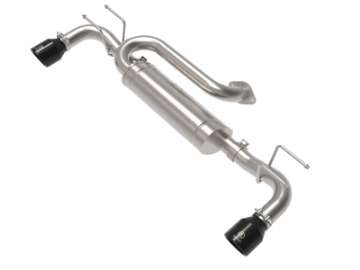 Picture of aFe 19-22 Mazda 3 L4 2-5L Takeda 3in to 2-1-2in 304 Stainless Steel Axle-Back Exhaust w- Black Tip