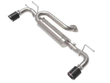 Picture of aFe 19-22 Mazda 3 L4 2-5L Takeda 3in to 2-1-2in 304 SS Axle-Back Exhaust w- Carbon Fiber Tip