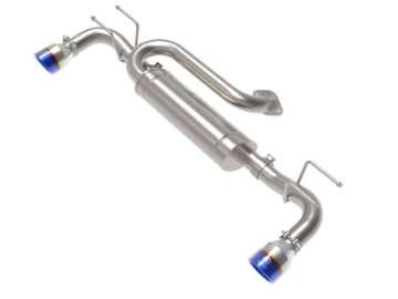 Picture of aFe 19-22 Mazda 3 L4 2-5L Takeda 3in to 2-1-2in 304 SS Axle-Back Exhaust w- Blue Flame Tip