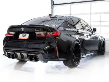 Picture of AWE Track Edition Catback Exhaust for BMW G8X M3-M4 - Diamond Black Tips