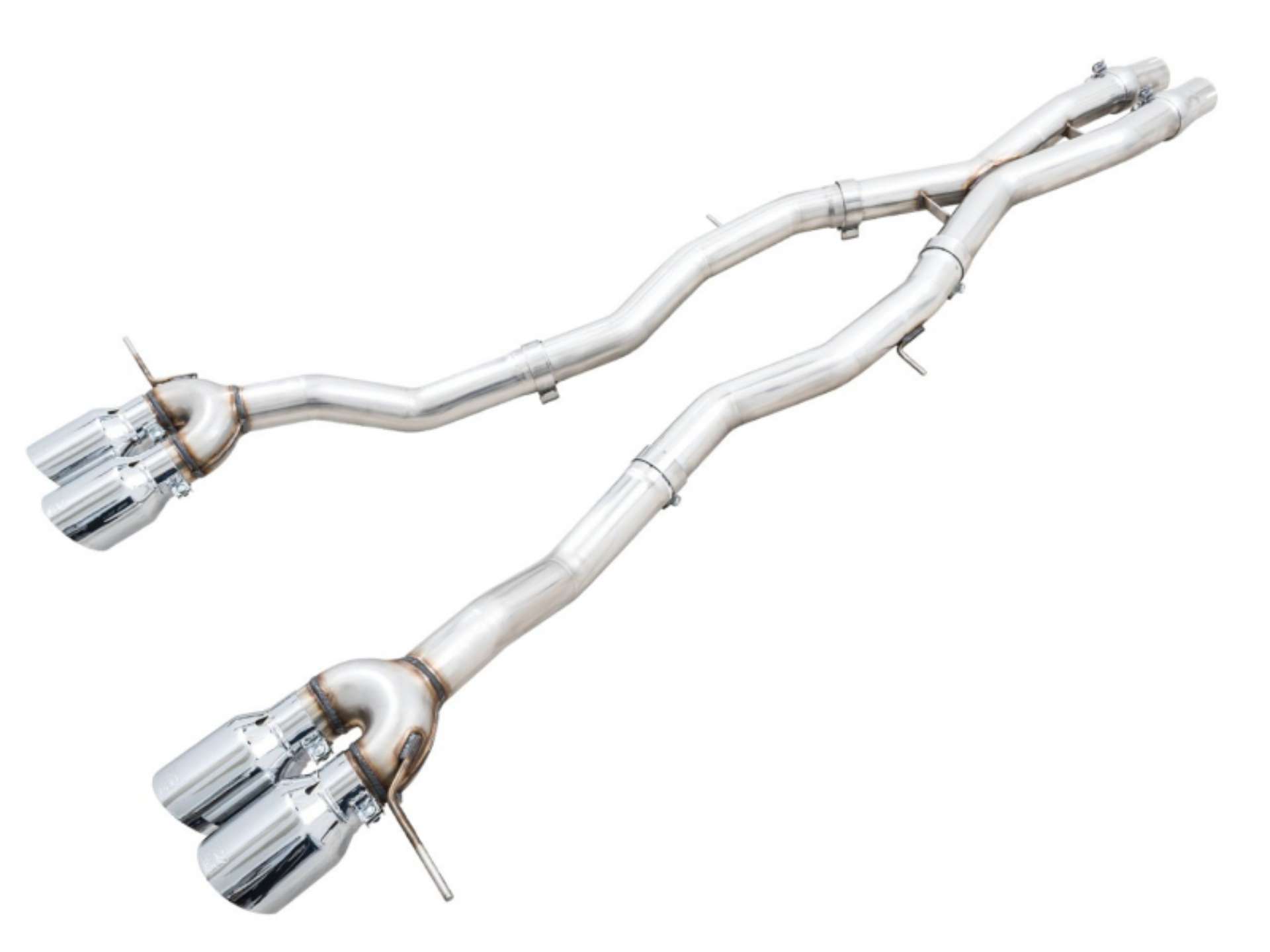 Picture of AWE Track Edition Catback Exhaust for BMW G8X M3-M4 - Chrome Silver Tips