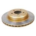 Picture of DBA 05-09 Chrysler 300 C Rear Gold Cross Drilled & Slotted KP Street Series Rotor