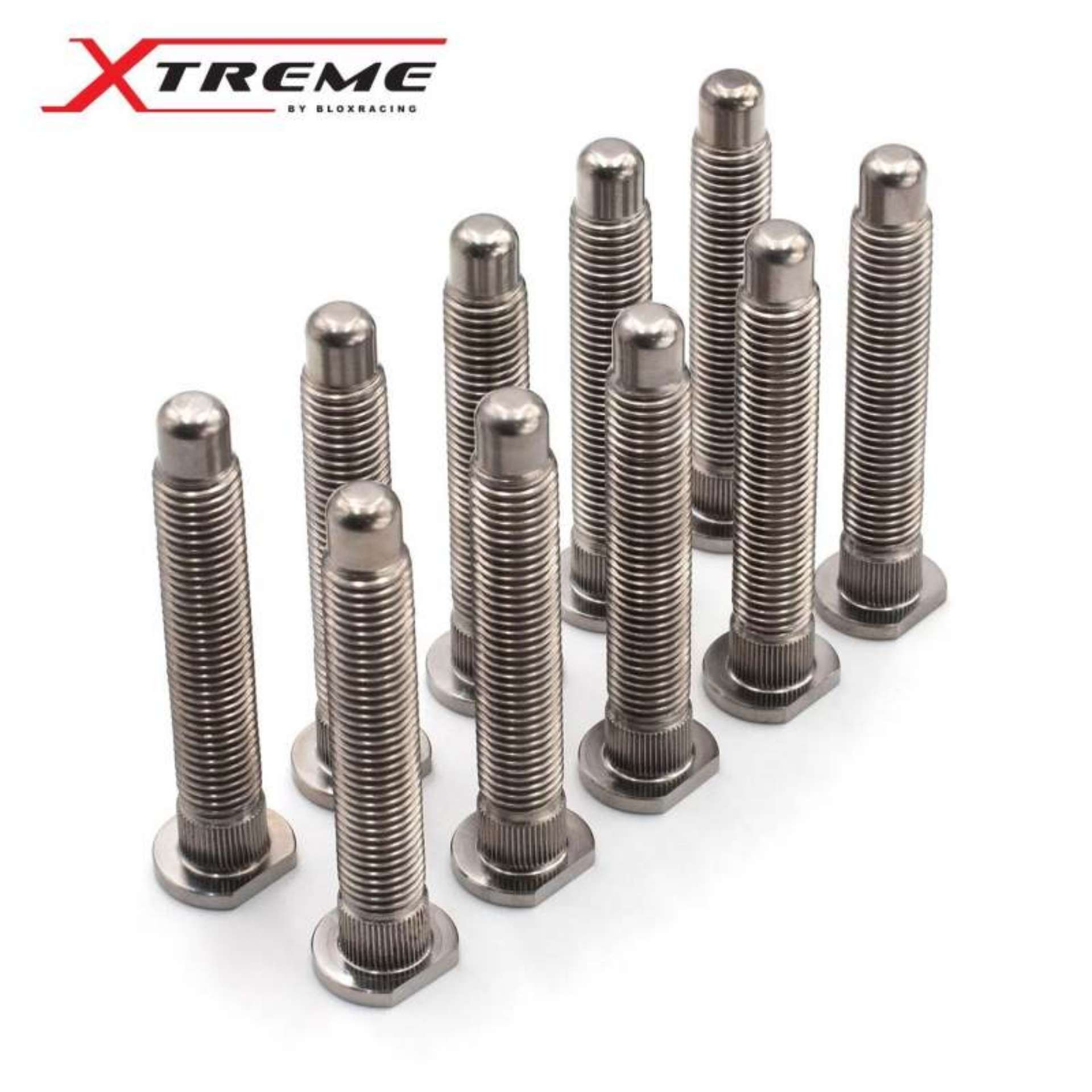 Picture of BLOX Racing Titanium Extended Wheel Studs M12X1-5mm SIngle Piece Honda Fitment - Burnt